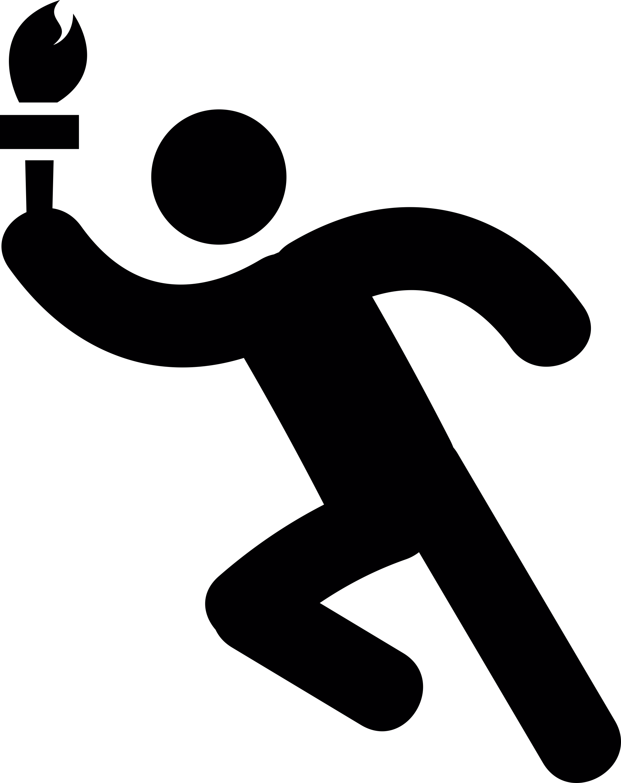 Man Running With Olympic Torch Tracing Svg Vector Free Vectors